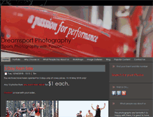 Tablet Screenshot of dreamsportphotography.com